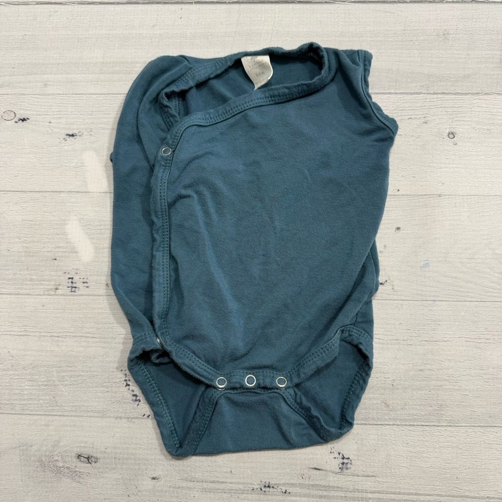 Kate Quinn baby‎ viscose bamboo bodysuit blue 0-3 months